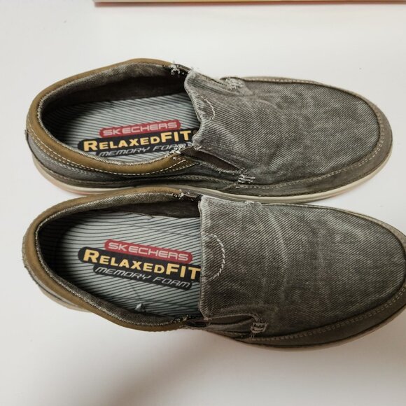 Skechers Mens Relaxed Fit Memory Foam Slip-On Shoes - Picture 5 of 14